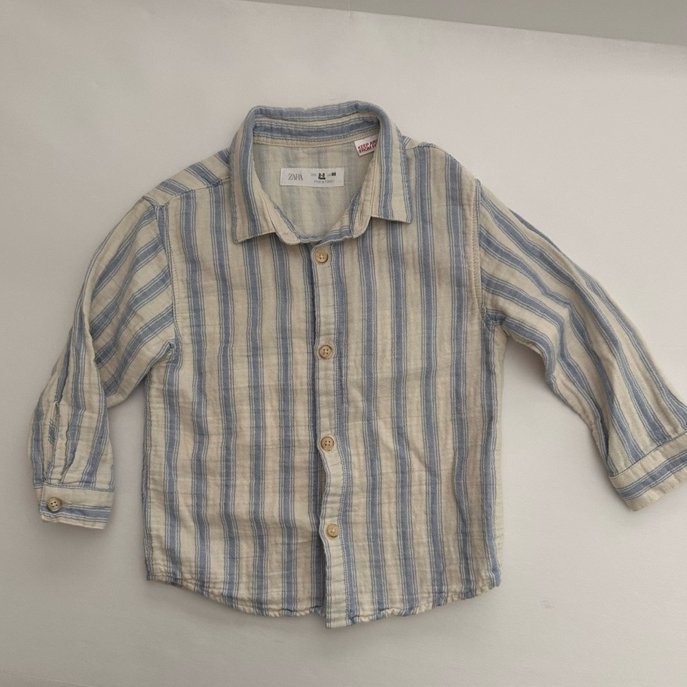 Zara Kids Boys button down shirt size 2-3y Pre-Owned